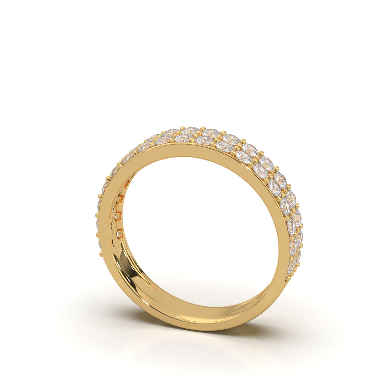 1.25 ct Lab Grown Diamond F VS Wedding Band 10k Yellow Gold product image